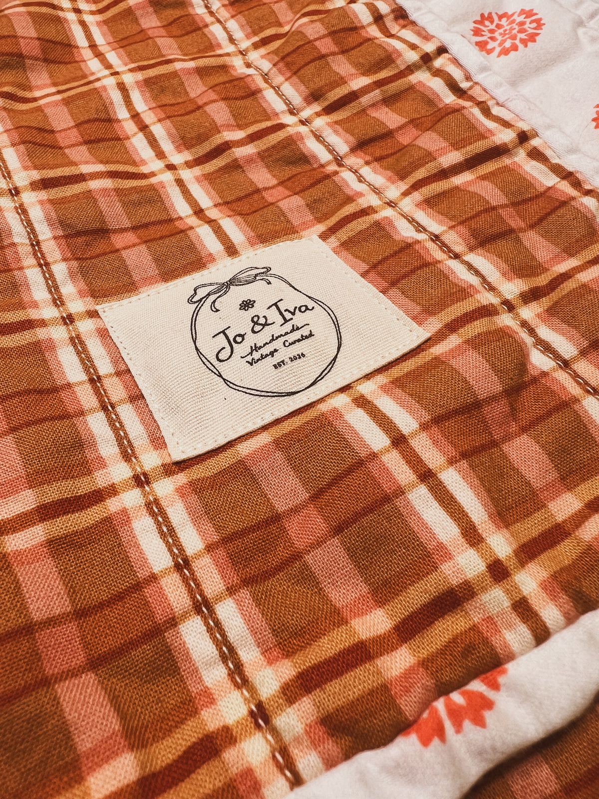 Autumn Plaid Heirloom Baby Quilt