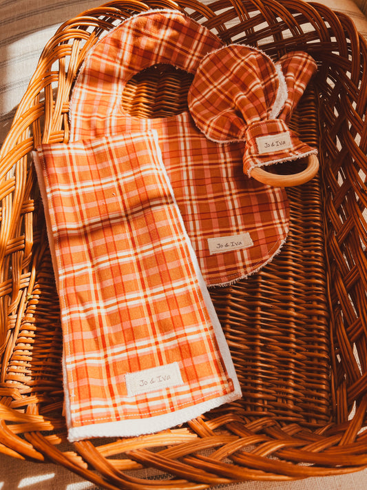 Autumn Plaid Essentials Baby Essentials Gift Set