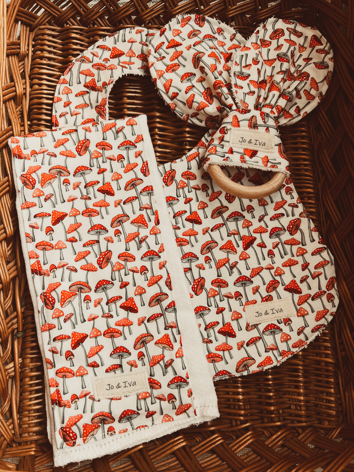 Woodland Mushroom Baby Essentials Gift Set