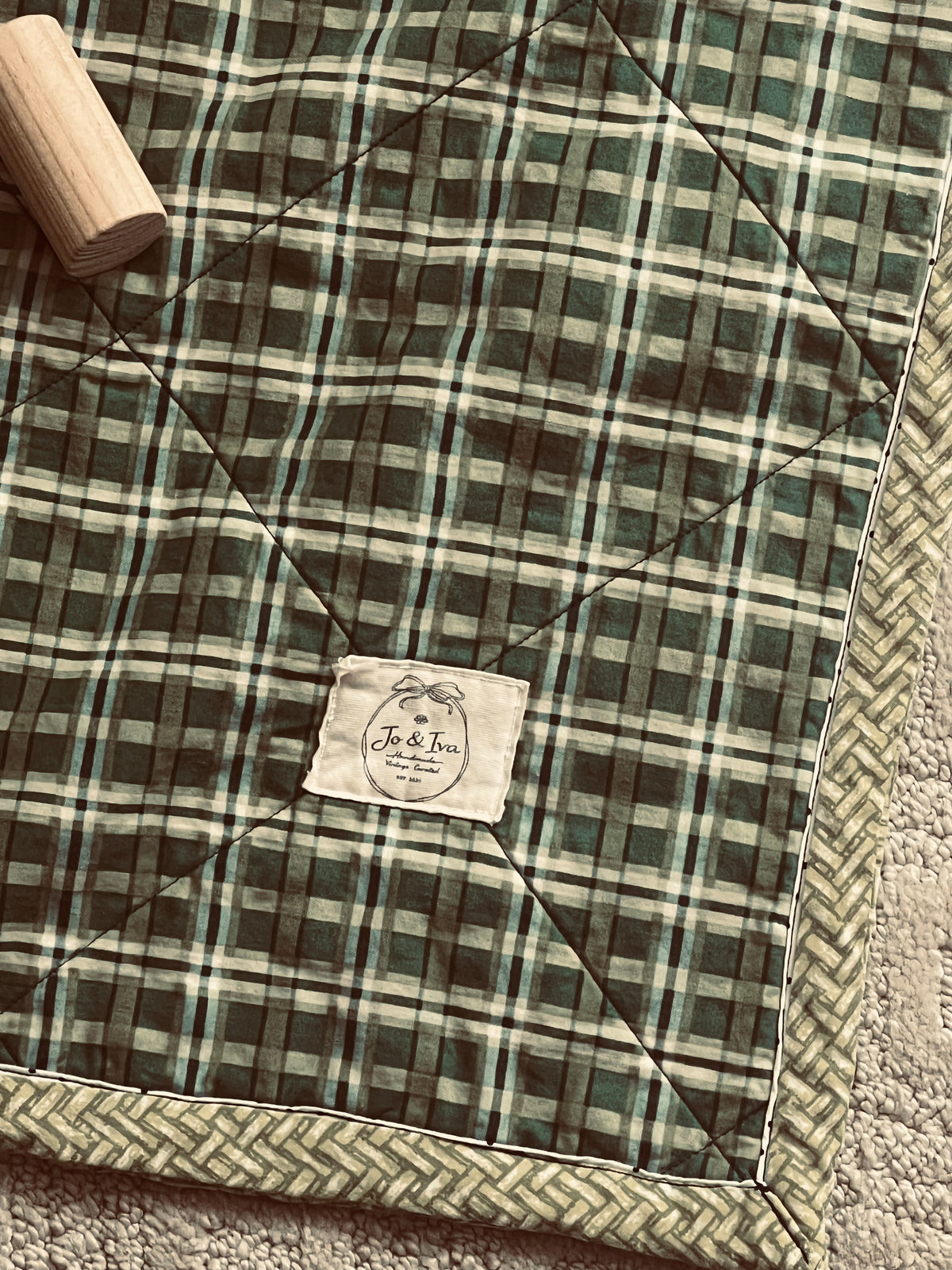 Heritage Plaid Heirloom Baby Quilt