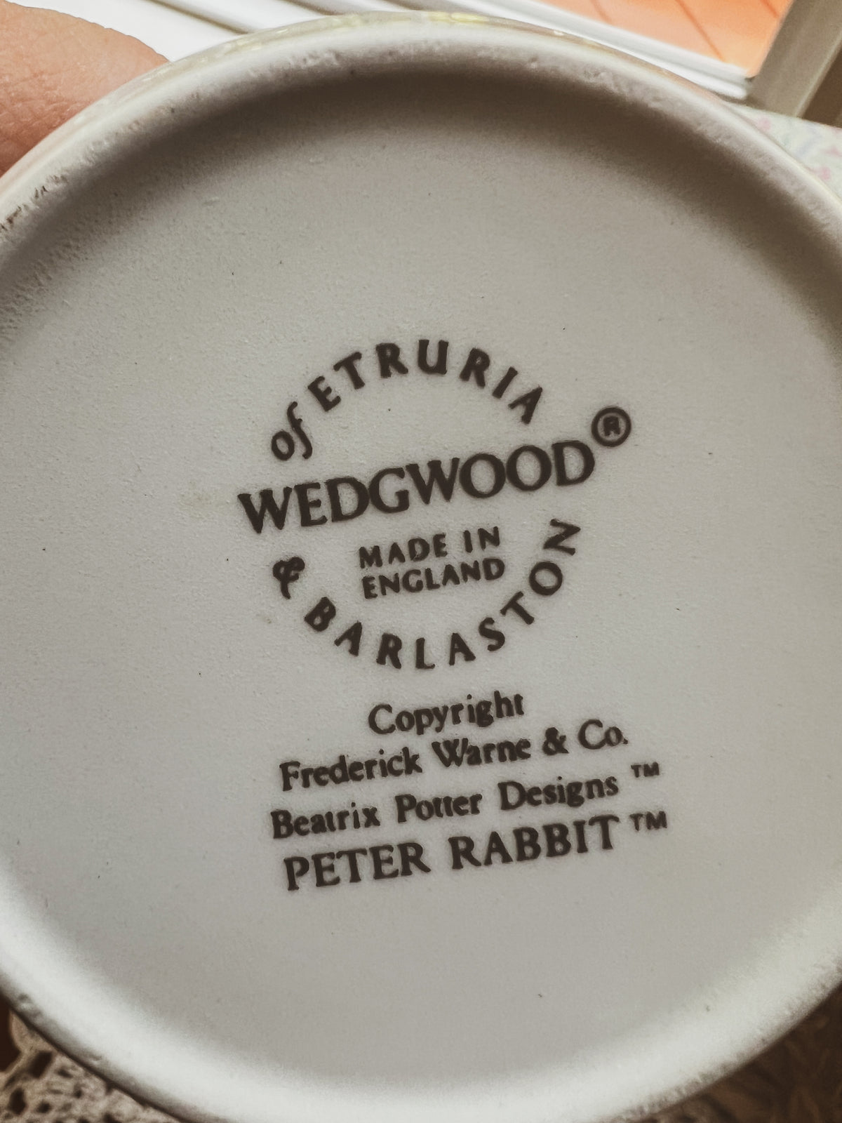 Wedgewood Peter Rabbit Nursery Set