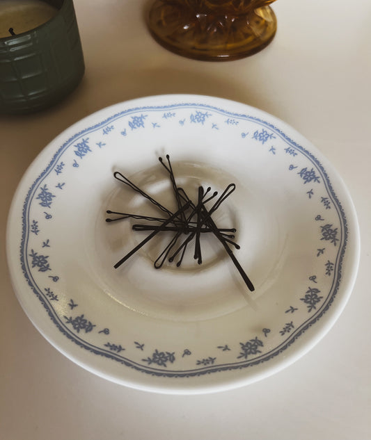 Vintage Corelle Morning Blue Magnetic Pin Plate