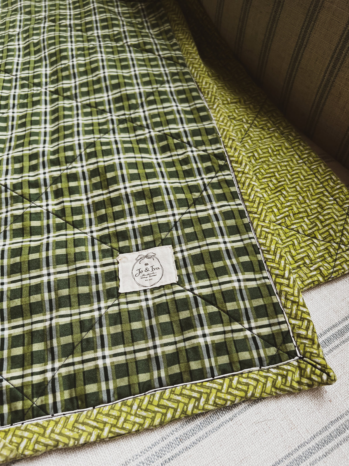 Heritage Plaid Heirloom Baby Quilt