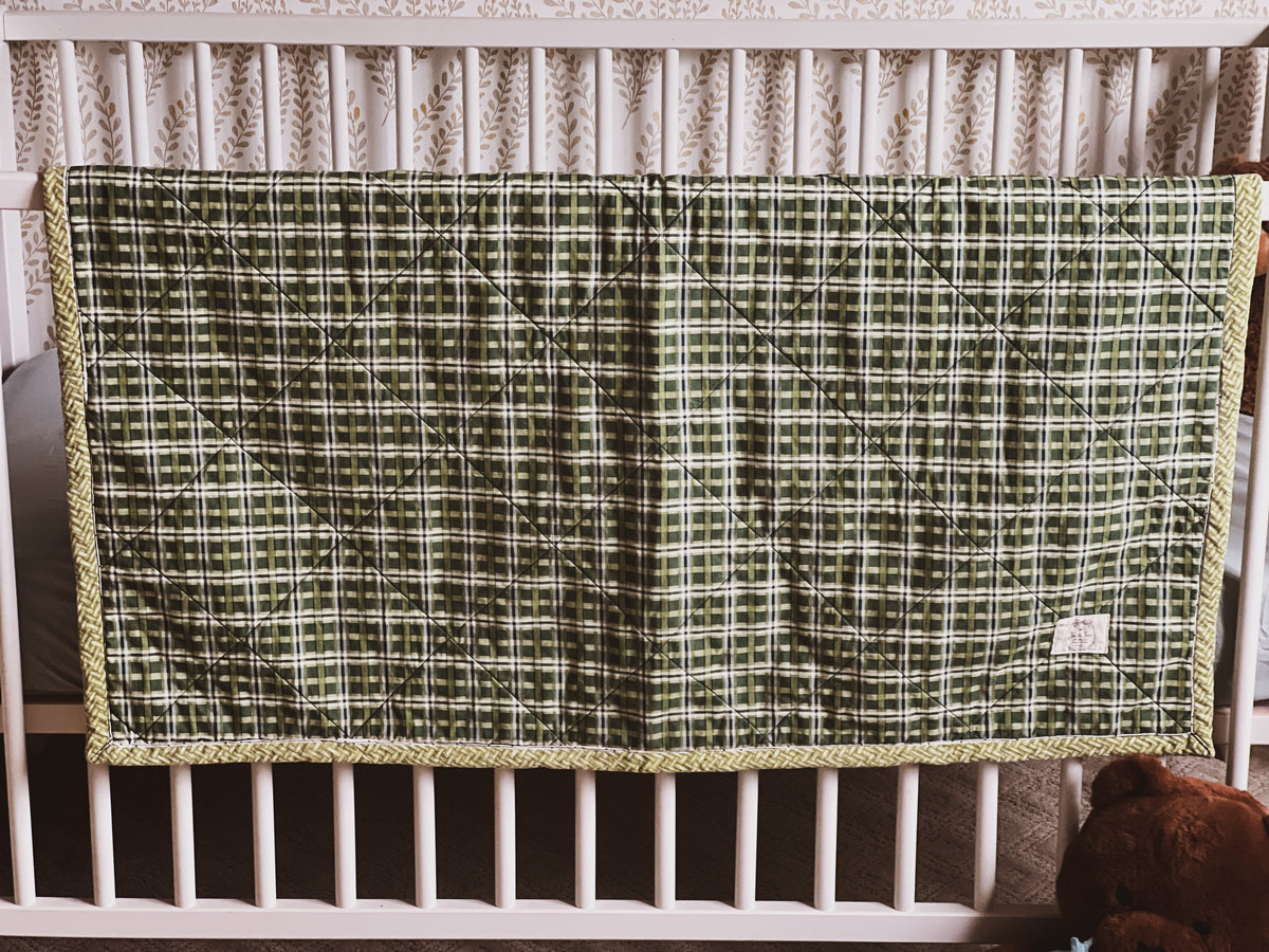 Heritage Plaid Heirloom Baby Quilt