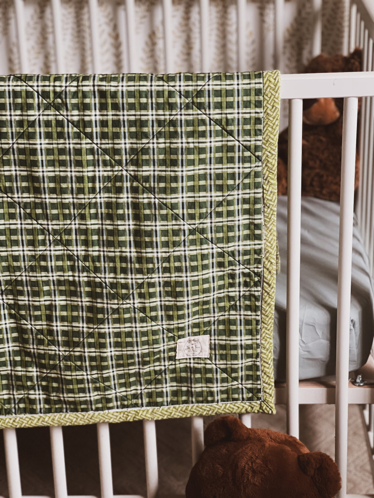 Heritage Plaid Heirloom Baby Quilt