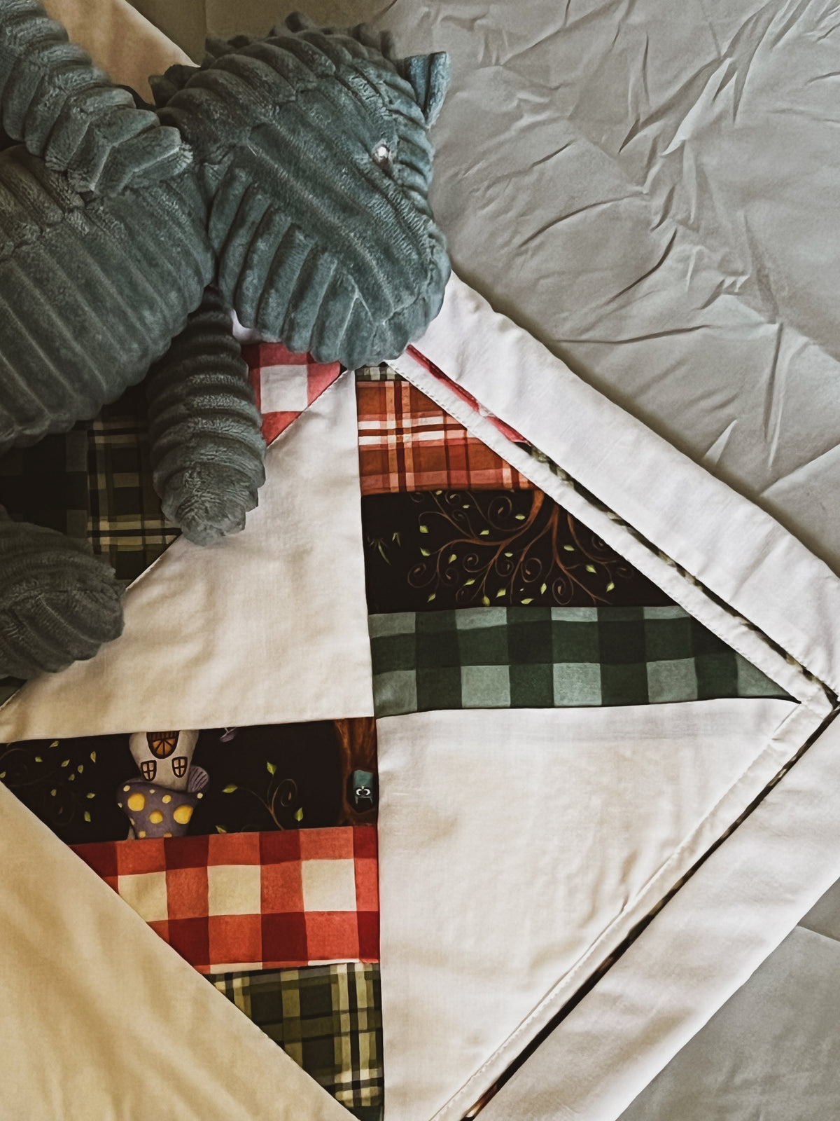 Woodland Patchwork Baby Quilt